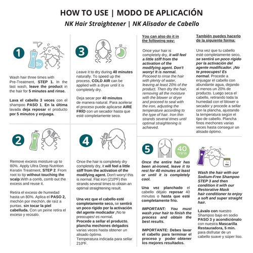 NK Professional Care Keratin Hair Straightening Treatment, Cream, Vegan, for Sensitive Scalps, Formaldehyde Free, 450ml, 15oz