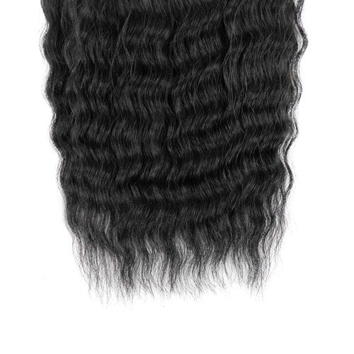 Wet and Wavy Human Braiding Hair No Weft Super Wavy Bulk Human Hair For Boho Braids 100g (1Pack-4PCS) 100% Virgin Human Hair Super French Micro Braiding Bohemian Braids (Super Wavy（#1B), 22 Inch)