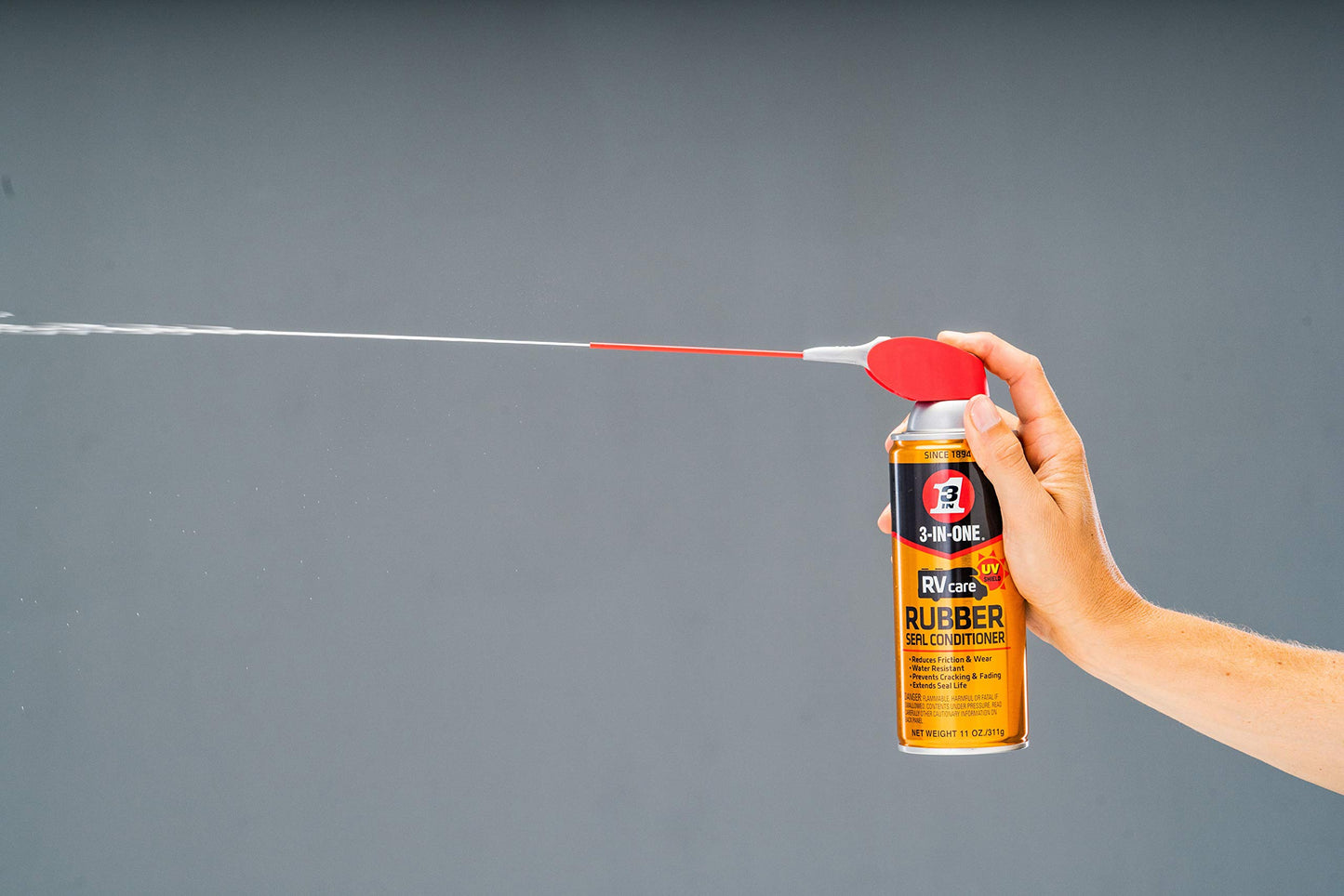 3-IN-ONE RVcare Rubber Seal Conditioner with SMART STRAW SPRAYS 2 WAYS, 11 OZ [6-Pack]