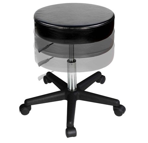 Master Massage Beauty Rolling Swivel Hydraulic Stool, Black Luster