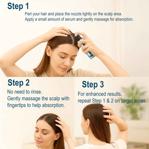 LA EXO Biochemical Pulse Exosome Hair Growth Serum Care Solution for Hair Density, Reduces Shedding and Promotes a Healthy Scalp | Daily Strengthening Treatment for Weak or Damaged Hair | 30ml