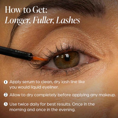 Vellora Lash Growth Serum for Longer, Thicker Lashes with Peptide & Botanical Blend – Supports Natural Eyelash Growth & Volume, 3mL