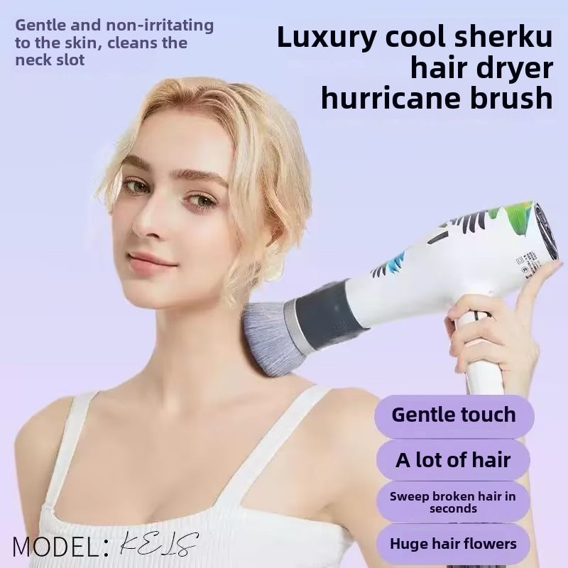 Hair Dryer Attachment Brush with Soft Bristles - Yellow