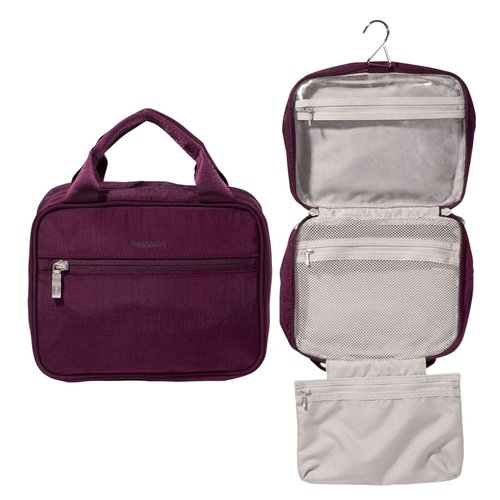 Baggallini Hanging Travel Toiletry Kit - Lightweight 6x10 Inch Makeup Bag