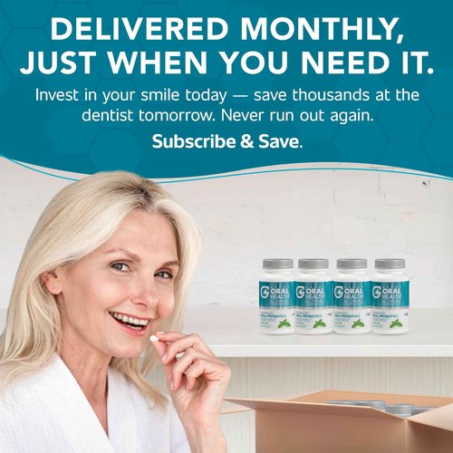 Oral Probiotics for Mouth Bad Breath Treatment for Adults: Dentist Formulated BLIS K12 M18 Advanced Oral Probiotics for Teeth and Gums, 60 Chewable Oral Health Probiotics Supplement Tablets (Mint 3pk)