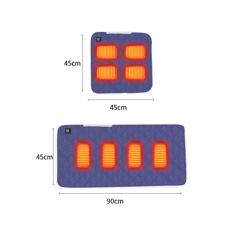 USB Portable Graphene Heating Pad for Office Chair Car Seat Outdoor Use - Fast Heating