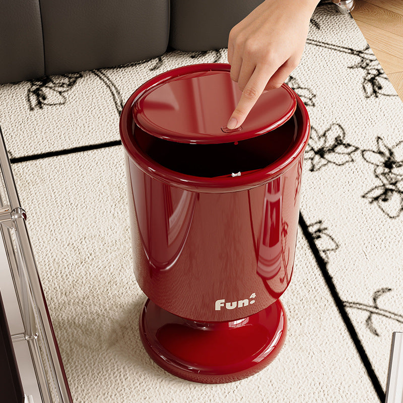 Tall Wine Glass Storage Bucket with Cover - Household Organizer