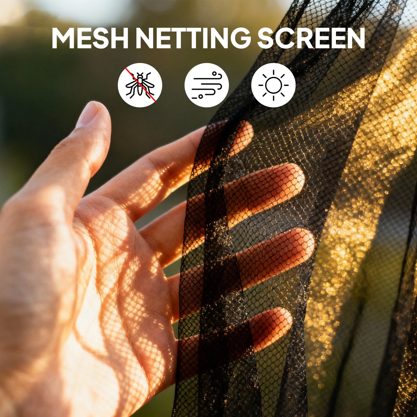 Replacement Mesh Sidewall Netting for 10x12 Gazebos - Cream