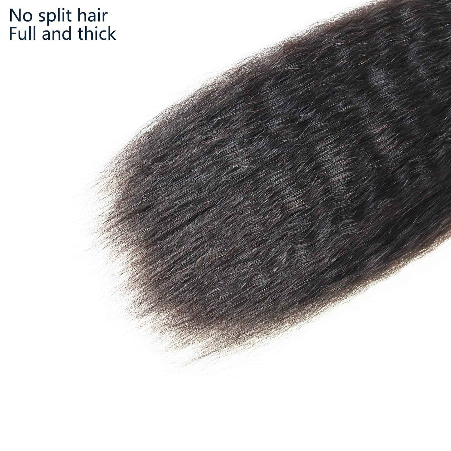 LINYINGYH Yaki Straight Bundles Human Hair Kinky Straight Bundles Weave Real Brazilian Remy Hair 14 16 18 inch 12a 100% Unprocessed Virgin Hair Extensions Natural Color