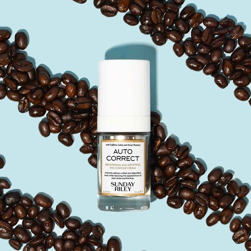 Sunday Riley Double Shot Auto Correct Eye Cream 0.5oz Duo Skincare Set, White