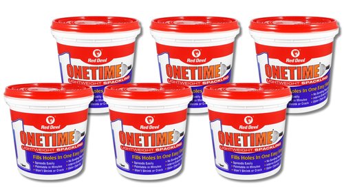 Red Devil 0544 ONETIME Lightweight Spackling, 1 Quart, Made in USA