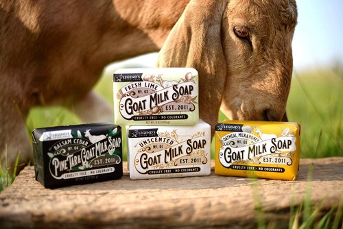 Legend's Creek Farm Goat Milk Soap - Triple Milled Moisturizing Bar for Hands and Body - 9 Oz Creamy Lather, Nourishing, Natural Soap for Sensitive Skin (Assorted Bundle)