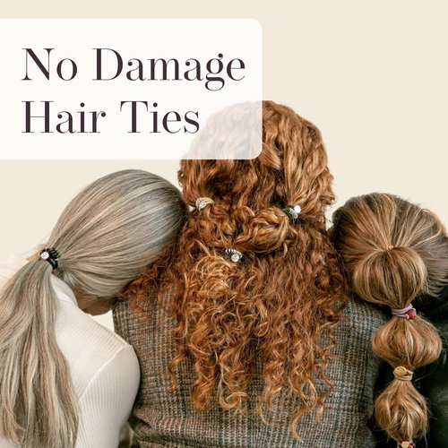 By Lilla Bracelet Hair Ties - Stretchy Hair Tie Bracelets - Decorative Handmade Jewelry for Women’s Wrist and Ponytail