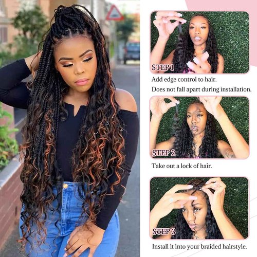 Belaved Ombre Human Braiding Hair 1B/30 Deep Water Wave Braiding Hair 2 Bundles Highlight Curly Bulk Human Hair Extensions for Boho Braids100g 30 Inch Balayage Knotless