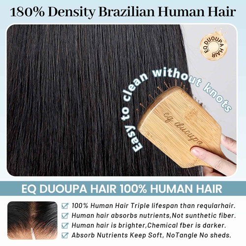 EQ DUOUPA Wear and Go Glueless Wig Bob Wig Human Hair 180% Density HD Lace Closure Human Hair Glueless Wigs for Black Women 5x5 Closure Wigs Pre Plucked 14 Inch