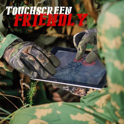 HANDLANDY Work Gloves with Grip, Safety Mechanics Gloves for Men, Touchscreen Multi-Purpose Use Tactical Gloves