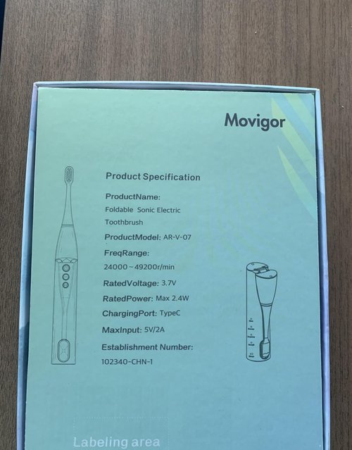 Movigor Foldable Electric Toothbrush for Adults – Dual UV Sanitization, 272 Sonic Modes, USB-C Rechargeable, 4 Brush Heads, Leather Travel Case, Portable Blue Toothbrush
