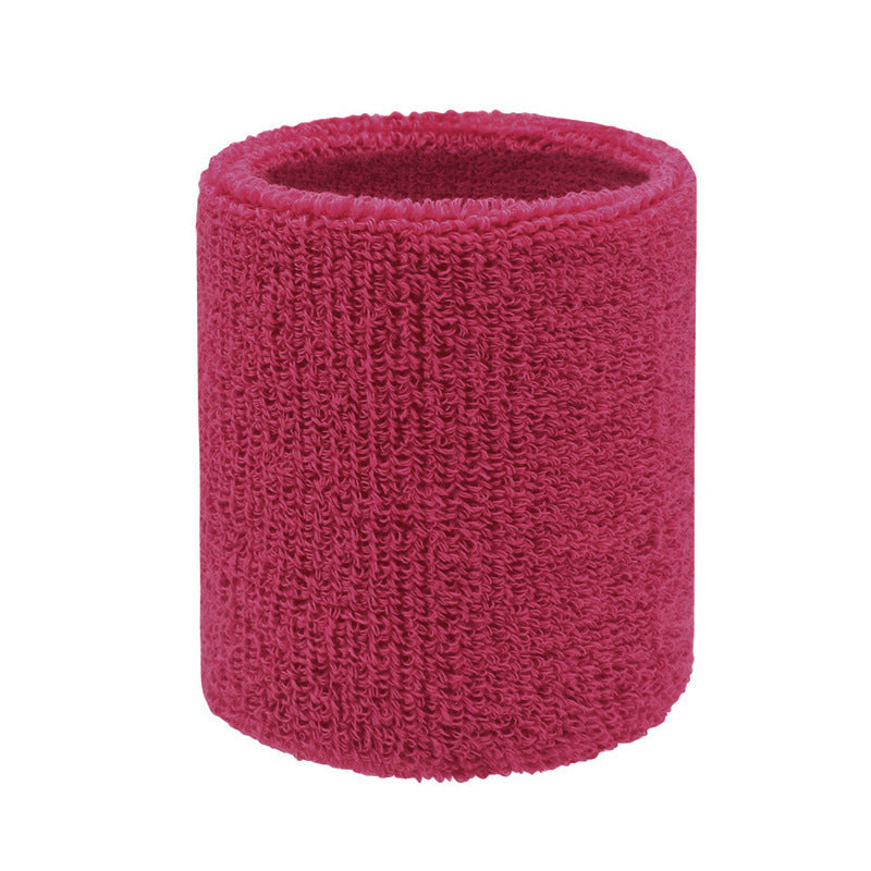 Sweat-Wicking Wristband, 8x8cm - Rose Red
