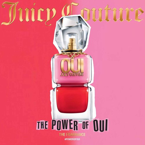 Juicy Couture Oui Eau De Parfum, Women's Perfume with Notes of Watermelon, Jasmine & Techno Woods - Fruity & Floral Perfume for Women, EDP Spray, 1.7 Fl Oz