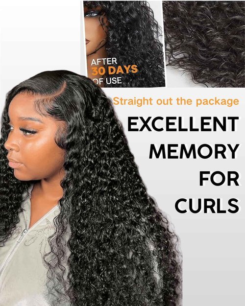 12A 22Inch 13x6 Water Wave Lace Front Wigs Human Hair Pre Plucked HD Transparent Wet and Wavy Lace Front Wigs Human Hair 200 Density Glueless Deep Wave Lace Front Wigs for women