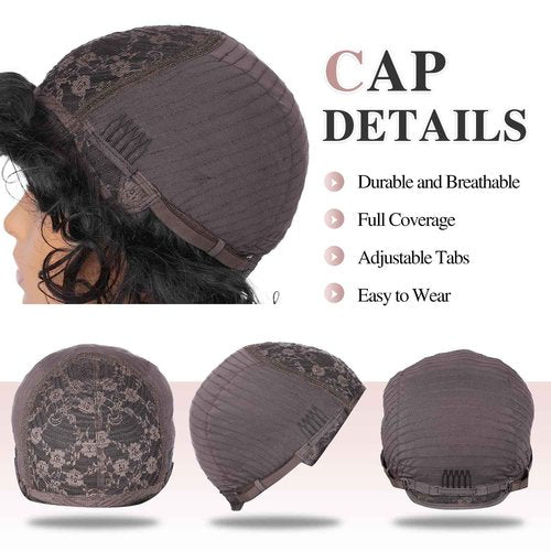 Fancy Hair Short Rose Curl Human Hair Wigs Big Curly Bob With Bangs No Lace Front Human Hair Wig for Black Women Daily Use (99J)