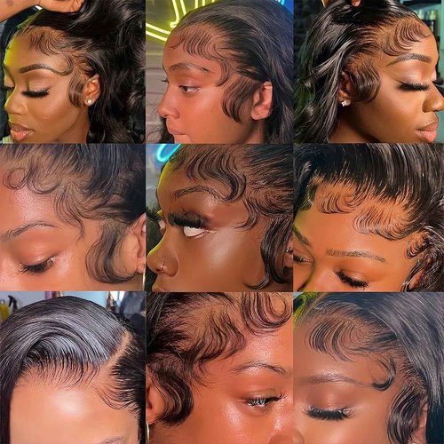Smilulu 20 Inch 13x4 Lace Front Wigs Human Hair Body Wave Lace Front Wigs Human Hair Pre Plucked 13x4 Hd Lace Frontal Wigs Hd Lace Front Wigs for Black Women 180% Density