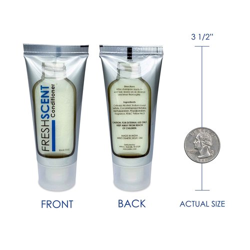 Freshscent Conditioner 1oz (288 Pack) Hotel Travel Size, Bulk Amenities and Toiletries for Hospitality