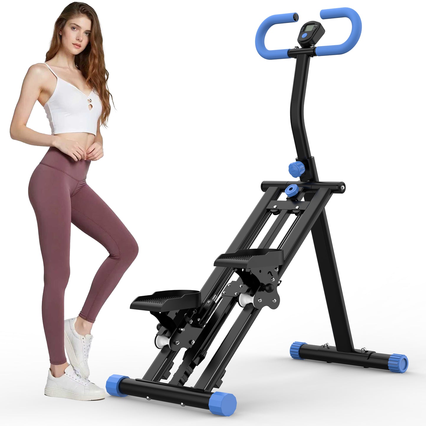 Vertical Climber Workout Machine with Resistance - Black