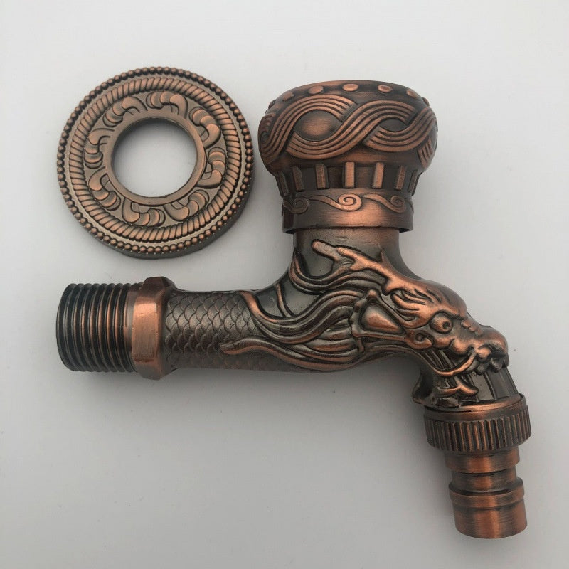 Antique Zinc Alloy Wall-Mounted Faucet for Home & Garden