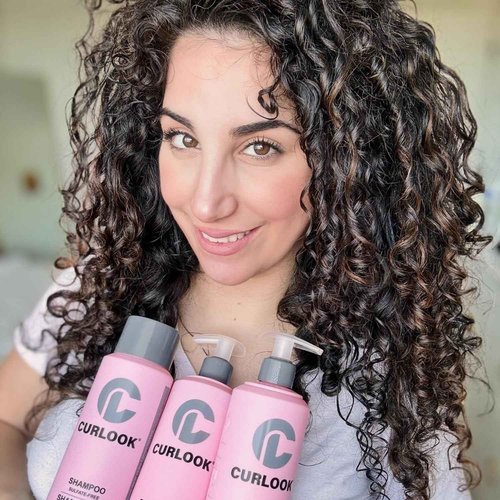 CURLOOK Curly Hair Bundle | Shampoo, Conditioner & Leave-In Styling Cream Set | Sulfate-Free, Silicone-Free | Pack of 3-400ml (13.5 oz) Each Bottle | Made in Canada