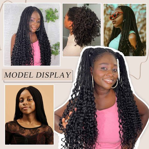 Teresa 0.2cm Micro Sister loc Extensions Human Hair Micro Locs Extensions Human Hair Interlocking Sisterlocks Sister Locs Curly Ends 100% Real Human Hair Dreadlock Extensions（22 Inch 30 Strands）