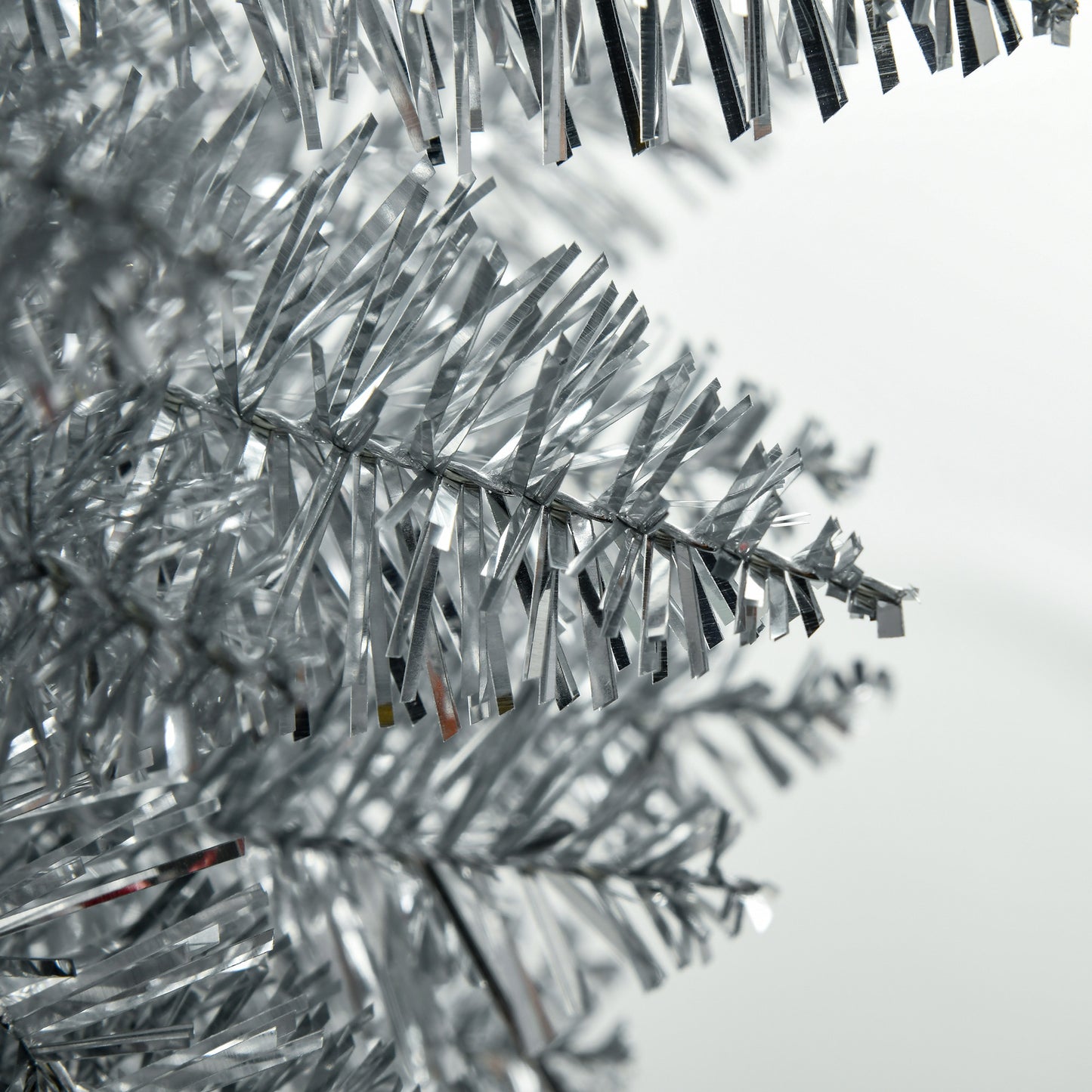 7FT Silver Pencil Christmas Tree with 499 Branch Tips