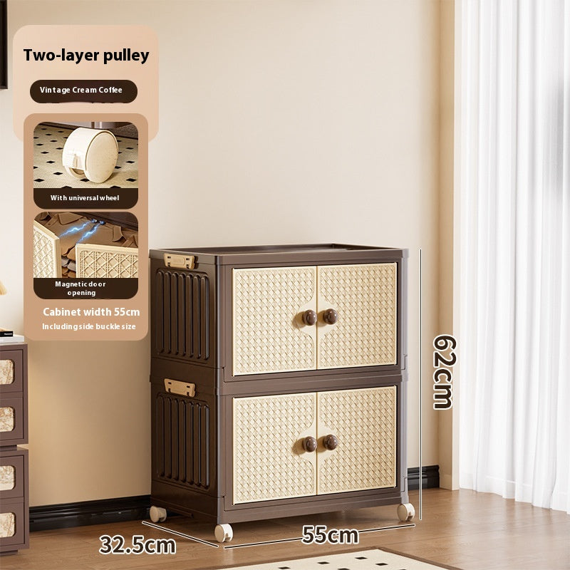 Foldable Household Storage Cabinet - Multiple Sizes & Layers