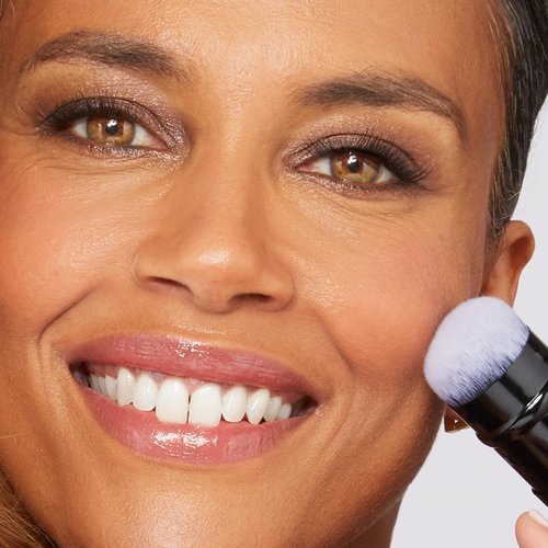 LAURA GELLER NEW YORK Laura's Must-Haves Kit 3pc: Baked Balance-n-Brighten Powder Foundation, Golden Medium + Spackle Skin Perfecting Makeup Primer, Hydrate + Airbrush Round Kabuki Brush