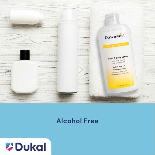 Dukal HL08 Dawn Mist Hand and Body Lotion with Dispensing Cap, 8 oz. Bottle, Pack of 48