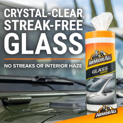 Armor All Car Glass Wipes by Armor All, Auto Glass Cleaner for Film and Grime, 90 Count