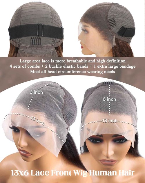 usmoother Human Hair Lace Front Wigs Chocolate Brown 13x6 Lace Front Wigs Human Hair 28 Inch 4# Colored Body Wave Lace Front Wigs 200 Density HD Lace Front Wigs Human Hair Wigs Pre Plucked Baby Hair