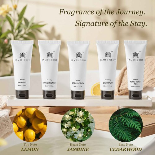 JG JAMES GENT Travel Size Conditioner Bulk 300 Pack Individually Wrapped Hair Nourishing Conditioner Hotel Size for Travel Aloe and Green Tea Extract Infused Hotel Toiletries and Supplies for Guests