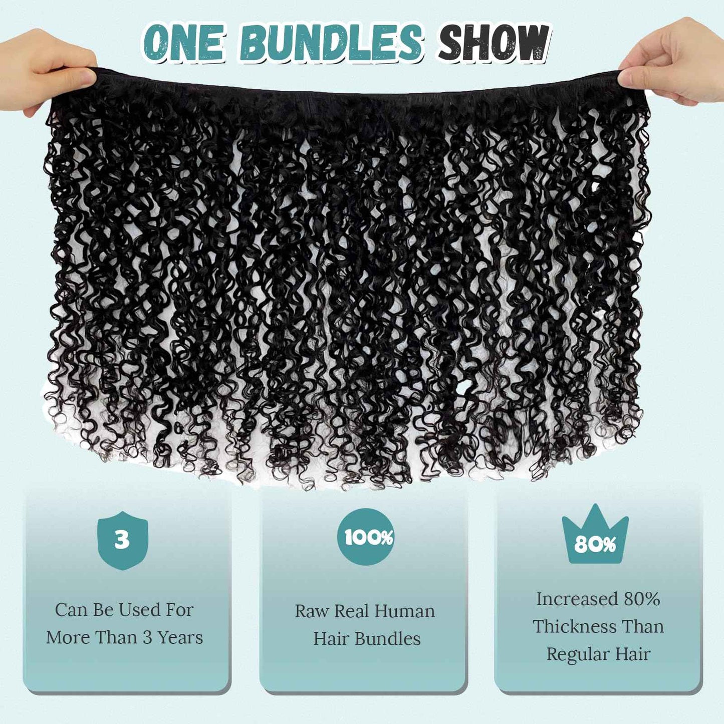 Human Hair Bundles 14 16 18 Inch 3 Bundles Unprocessed Messy Burmese Curly Raw Hair Extension Real Human Hair 15A Natural Color Water Wave Human Hair Weft Extensions Full Ends