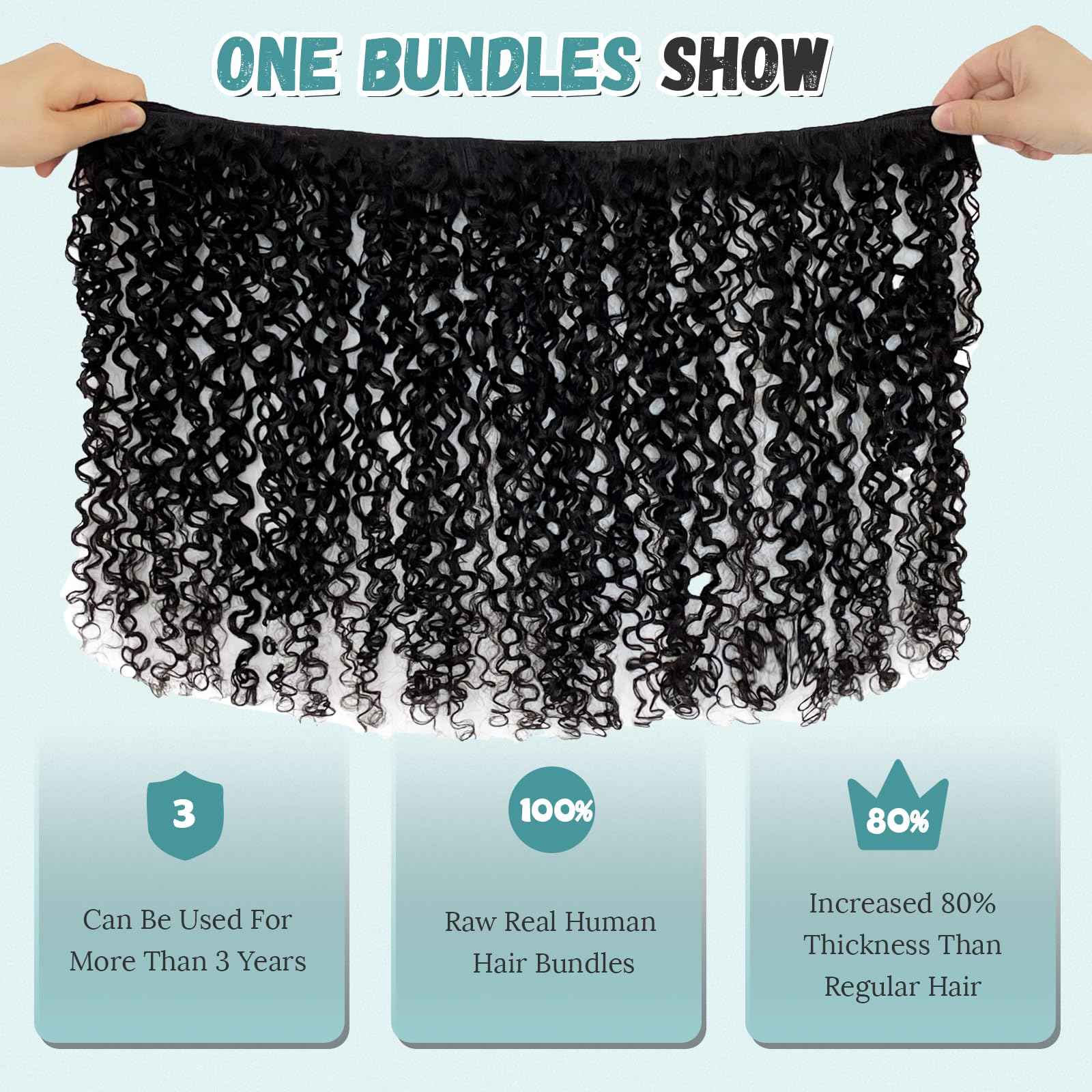 Human Hair Bundles 14 16 18 Inch 3 Bundles Unprocessed Messy Burmese Curly Raw Hair Extension Real Human Hair 15A Natural Color Water Wave Human Hair Weft Extensions Full Ends
