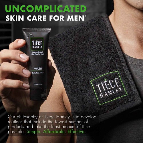 Tiege Hanley Skin Care Set for Men, Revitalization Routine, System Level 4, Face Wash, Scrub, Moisturizers, Eye Cream, Serum, & Clay Mask for Healthy, Hydrated Skin, Men’s Skin Care, 7 Piece Kit