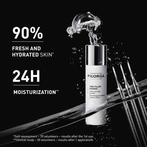 Filorga Time-Filler Essence Anti-Aging Facial Lotion for Smoother Radiant Skin Collagen-Boosting Formula for 24 Hour Hydration and Radiance (5.07 fl oz)