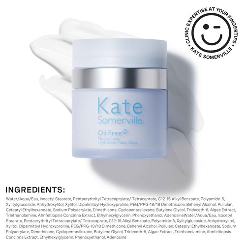 Kate Somerville Oil Free Moisturizer – Clinically Formulated Face Cream for Oily Skin, Lightweight, and Hydrating Daily Oil Control, 1.7 Fl Oz