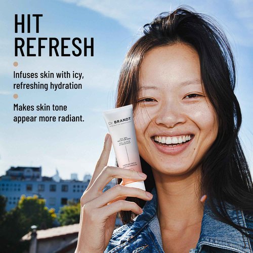 Dr. Brandt iD-STRESS Icy Gel Moisturizer - Revitalize Dull-Looking Skin for a Flawless, Dewy Complexion - 1.7 fl oz, Pack of 2