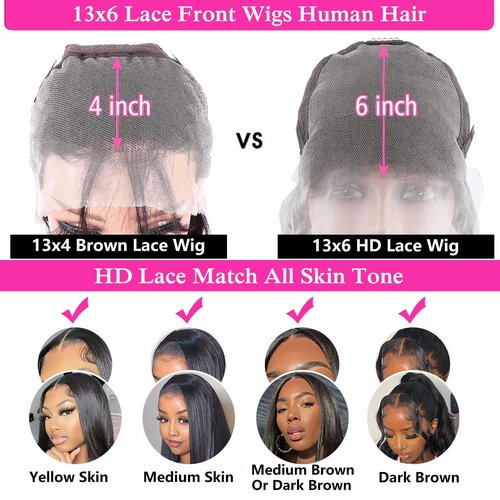 Usexy 30 Inch13x6 Lace Front Wigs Human Hair Pre Plucked 180% Density Straight HD Transparent Glueless Wigs Human Hair 13x6 Straight Lace Frontal Wigs Human Hair Wigs for Women With Baby Hair