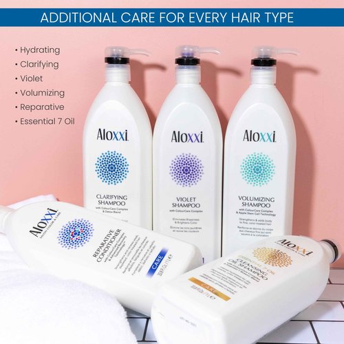 ALOXXI Hydrating Shampoo for Color Treated Hair with Keratin & Silk Amino Acids and ColourCare Complex, 33.8 Fl Oz