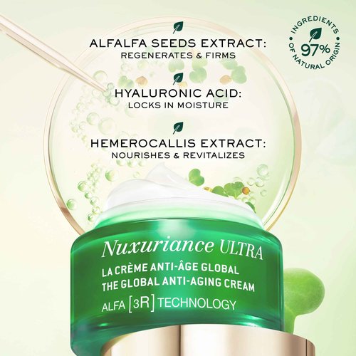 Nuxe Nuxuriance Ultra Global Anti-Aging Cream with ALFA 3R Technology, Firming, Anti-Aging Treatment, 1.7 Fl Oz