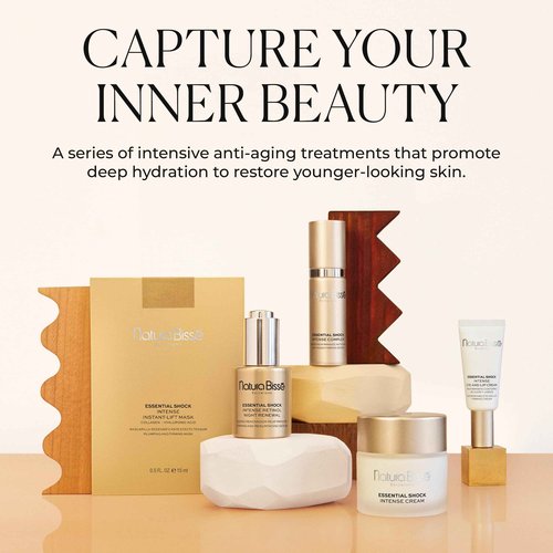 Natura Bissé Essential Shock Intense Instant-Lift Mask, Firming Sheet Mask, Hydrates, Firms & Plumps, For All Skin Types, 4 units