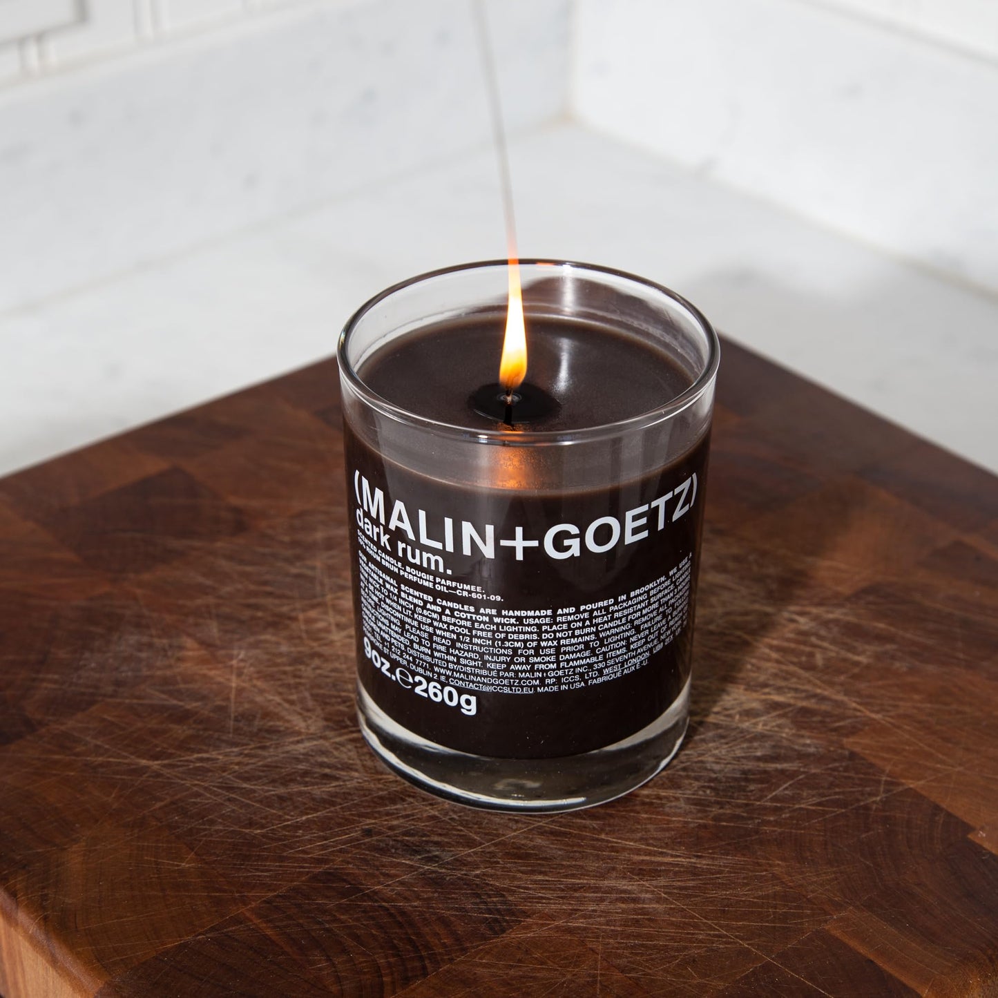 MALIN+GOETZ Women's Dark Rum Candle, Dark Rum, Brown, 9.0 Fl Oz