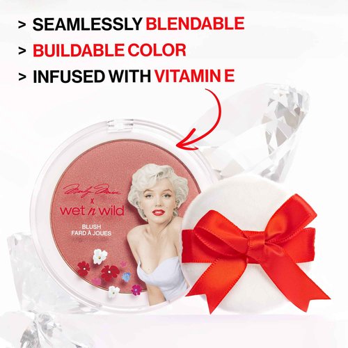 wet n wild Marilyn Monroe Collection PR Box, Exclusive Makeup Kit & Marilyn Monroe Collection Icon Blush - Rose